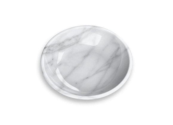 Carrara Marble Saucer